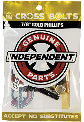 ŠORTICE SK8 INDEPENDENT 7/8" PHILLIPS CROSS BOLTS  Gold